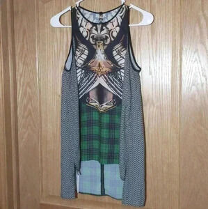 Clover canyon women's size small sleeveless blouse tank top